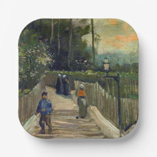 Vincent van Gogh - Piste in Montmartre Pappteller