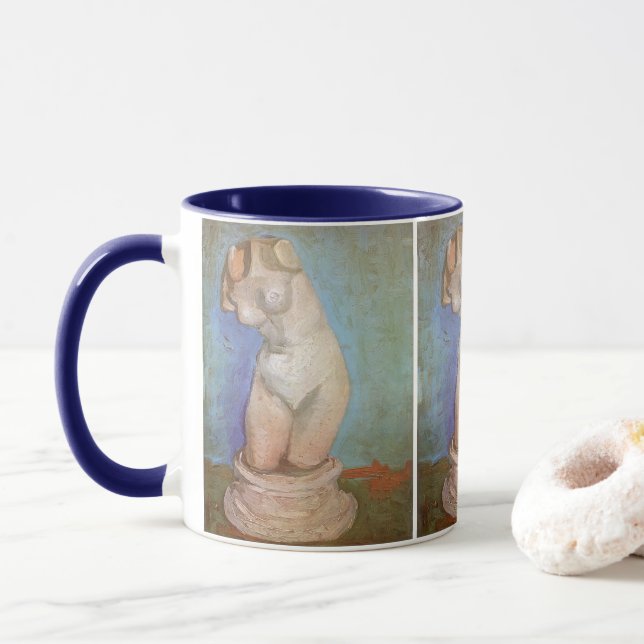 Vincent van Gogh - Plaster Statuette Female Torso Tasse (Mit Donut)