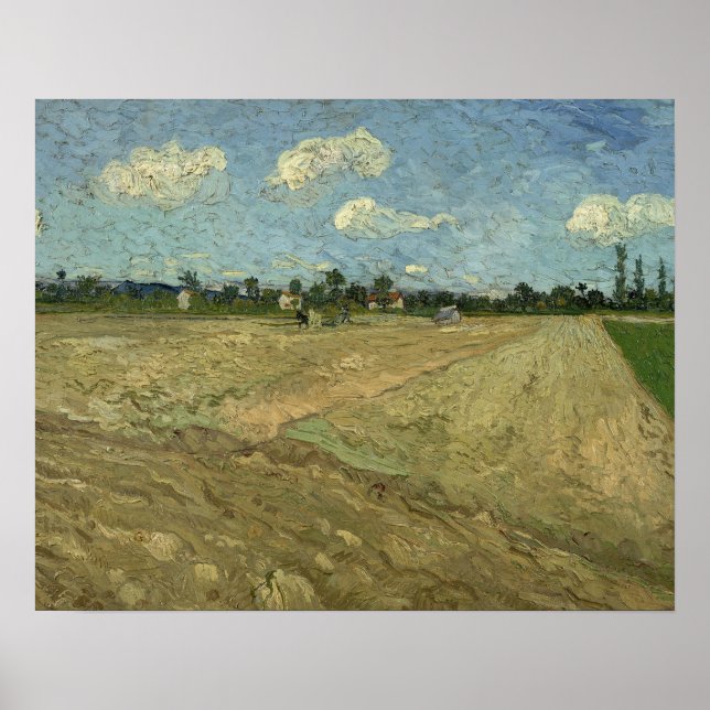 Vincent van Gogh - Plowed Fields Poster (Vorne)