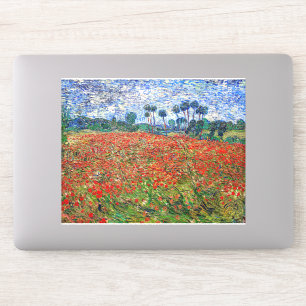 Vincent van Gogh - Poppy Field Aufkleber