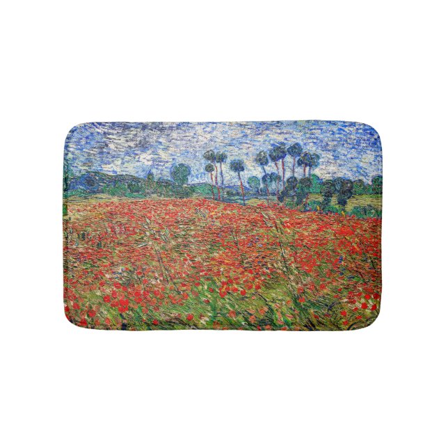 Vincent van Gogh - Poppy Field Badematte (Vorderseite)
