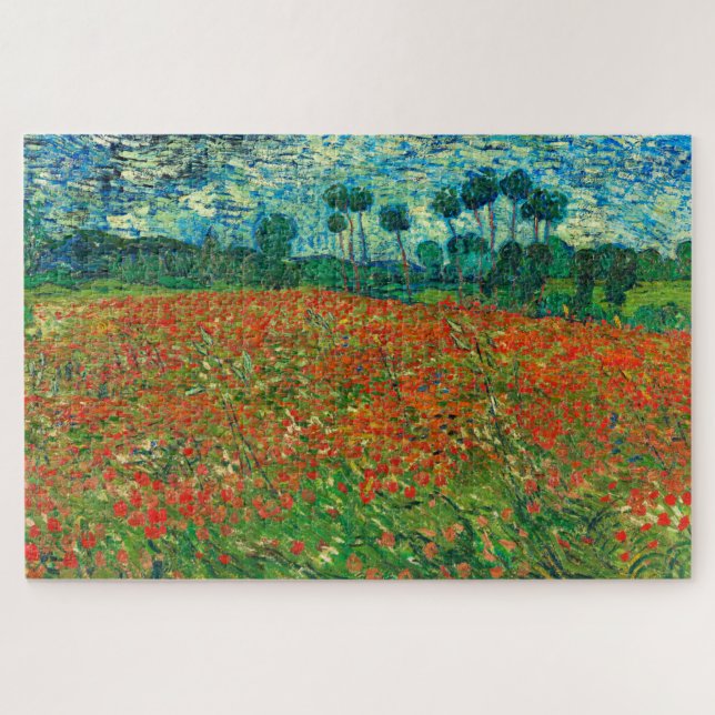 Vincent Van Gogh Poppy Field Fine Art (Horizontal)