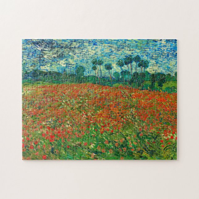 Vincent Van Gogh Poppy Field Fine Art (Horizontal)