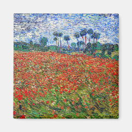 Vincent van Gogh - Poppy Field Magnet
