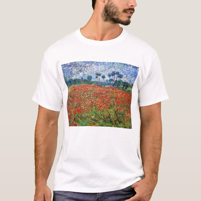 Vincent van Gogh - Poppy Field T-Shirt (Vorderseite)