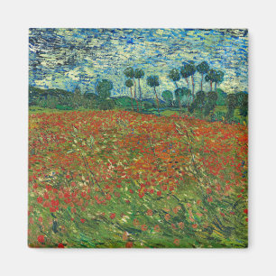 Vincent Van Gogh Poppy Field Vintag Art Magnet