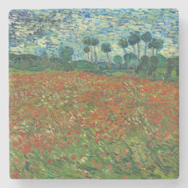 Vincent Van Gogh Poppy Field Vintag Art Steinuntersetzer