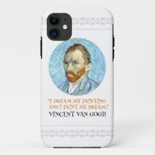 Vincent Van Gogh Portrait mit Zitat Case-Mate iPhone Hülle