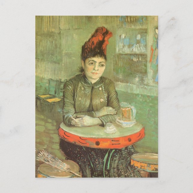 Vincent van Gogh - Portrait von Agostina Segatori Postkarte (Vorderseite)