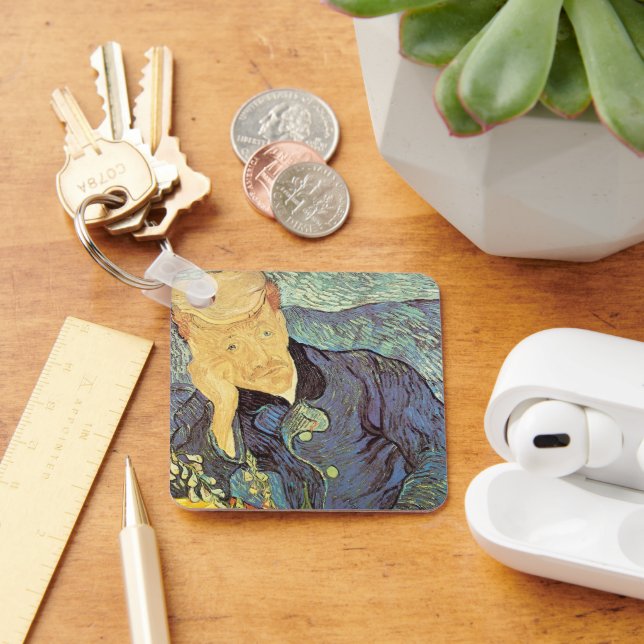 Vincent van Gogh - Portrait von Doktor Gachet Schlüsselanhänger (Schreibtisch)