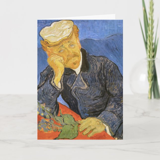 Vincent Van Gogh - Portrait von Dr. Paul Gachet Karte (Vorderseite)