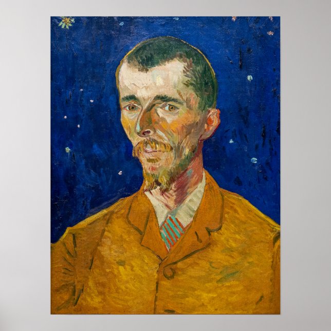 Vincent Van Gogh - Portrait von Eugene Boch, Arles Poster (Vorne)