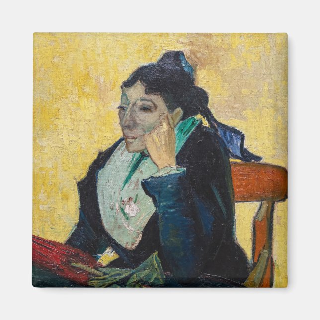 Vincent Van Gogh - Portrait von Madame Ginoux Magnet (Vorne)