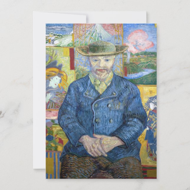 Vincent van Gogh - Portrait von Pere Tanguy Einladung (Vorderseite)