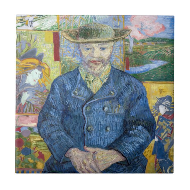 Vincent van Gogh - Portrait von Pere Tanguy Fliese (Vorderseite)