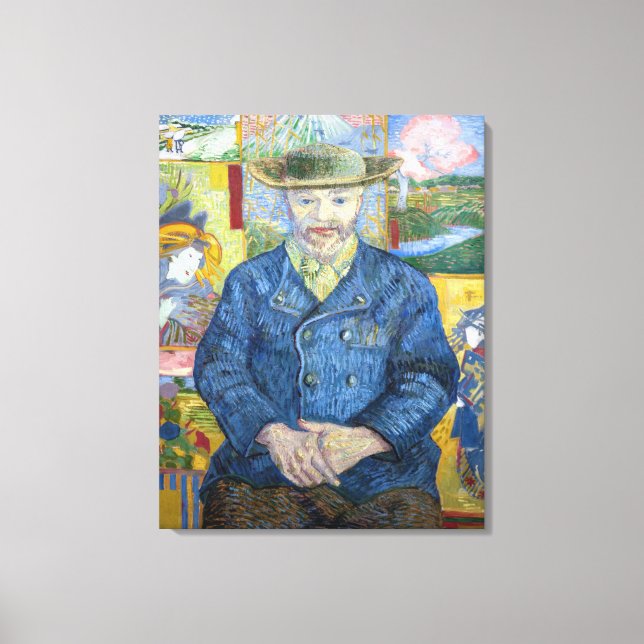Vincent van Gogh - Portrait von Pere Tanguy Leinwanddruck (Vorderseite)
