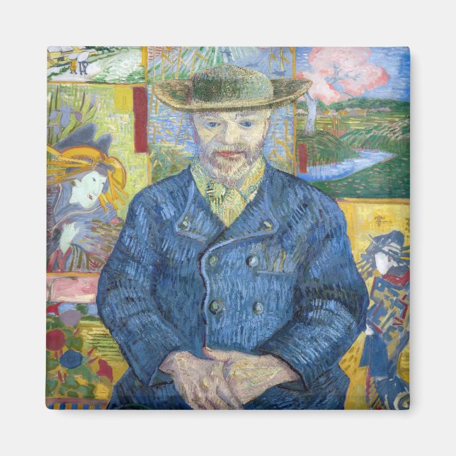 Vincent van Gogh - Portrait von Pere Tanguy Magnet (Vorne)
