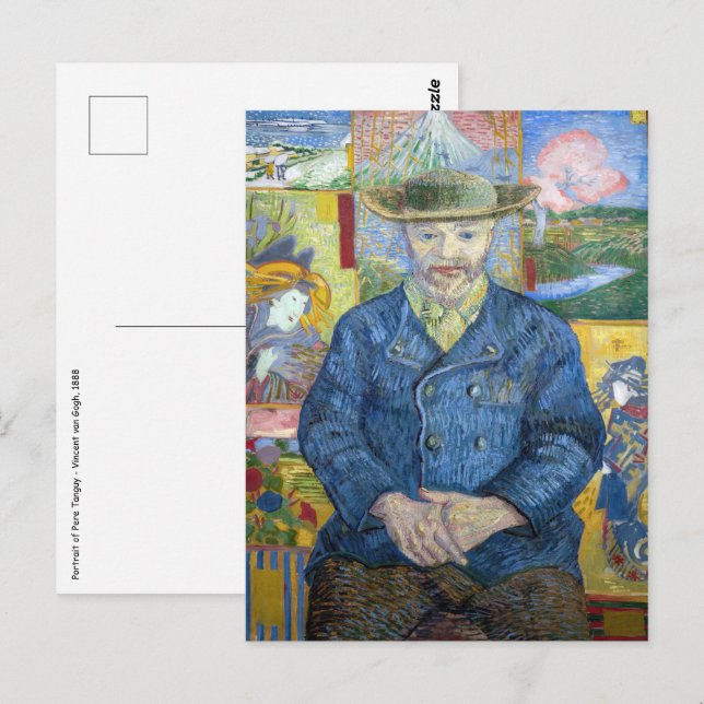 Vincent van Gogh - Portrait von Pere Tanguy Postkarte (Vorne/Hinten)
