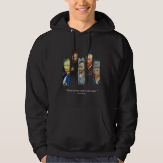 Vincent Van Gogh-Porträt und Zitat Hoodie