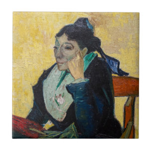 Vincent Van Gogh - Porträt von Madame Ginoux Fliese