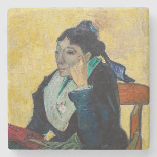 Vincent Van Gogh - Porträt von Madame Ginoux Steinuntersetzer
