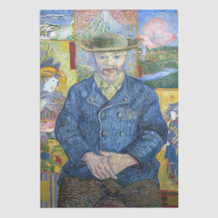 Vincent van Gogh - Porträt von Pere Tanguy Seidenpapier