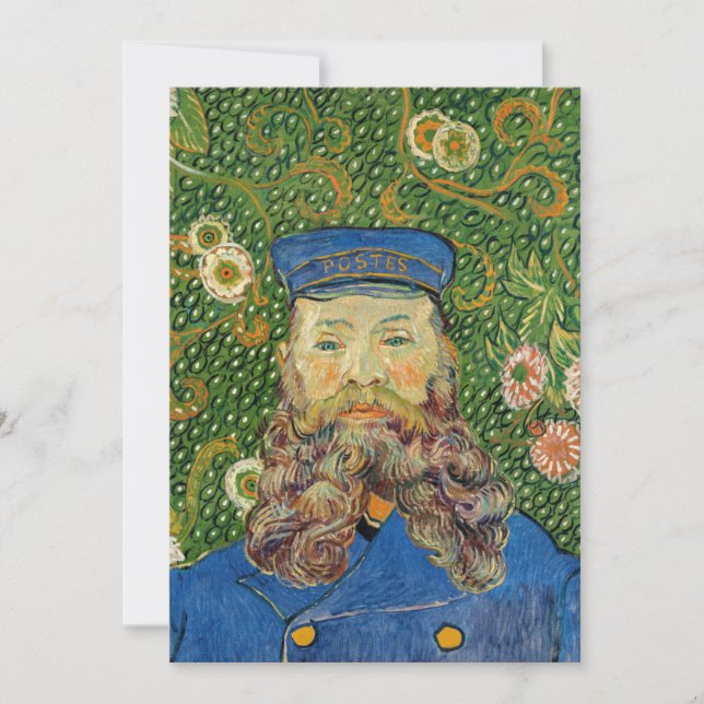 Vincent Van Gogh - Postman Joseph Roulin Dankeskarte (Vorderseite)