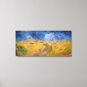Vincent van Gogh   Radfeld mit Krähen, 1890 Leinwanddruck