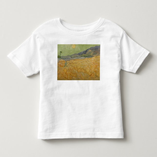 Vincent van Gogh| Radfeld mit Sensenmann, 1889 Kleinkind T-shirt (Vorderseite)