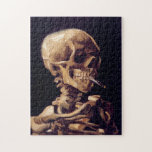 Vincent van Gogh - rauchendes Schädel-Skelett<br><div class="desc">Berühmte rauchende Schädel-Puzzlespiele Van Gogh.</div>