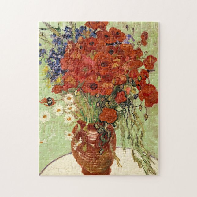 Vincent Van Gogh Red Poppies Still Life Malerei (Vertikal)