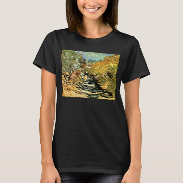 Vincent van Gogh Road bei Saint-Remy, weibliche Ab T-Shirt (Vorderseite)