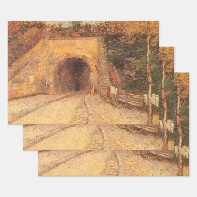 Vincent van Gogh - Roadway Underpass, The Viadukt Geschenkpapier Set (Set)