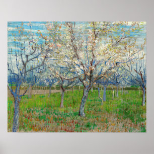 Vincent van Gogh - Rosa Obstgarten Poster