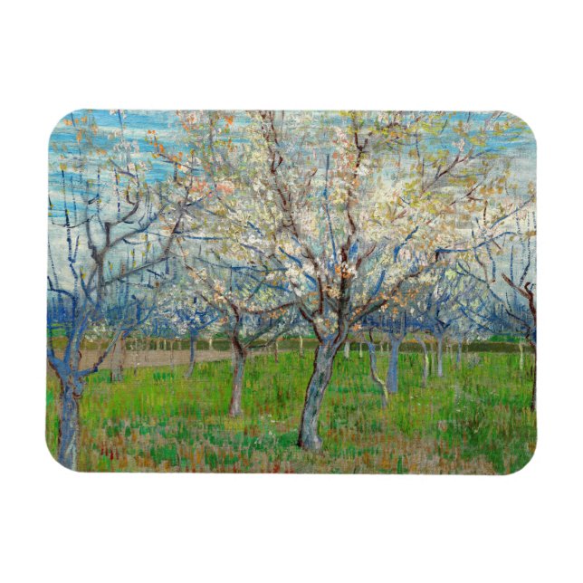 Vincent van Gogh - Rosa Orchard Magnet (Horizontal)