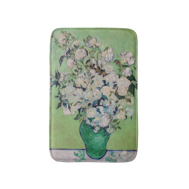 Vincent van Gogh - Rose Badematte (Vorderseite Vertikal)