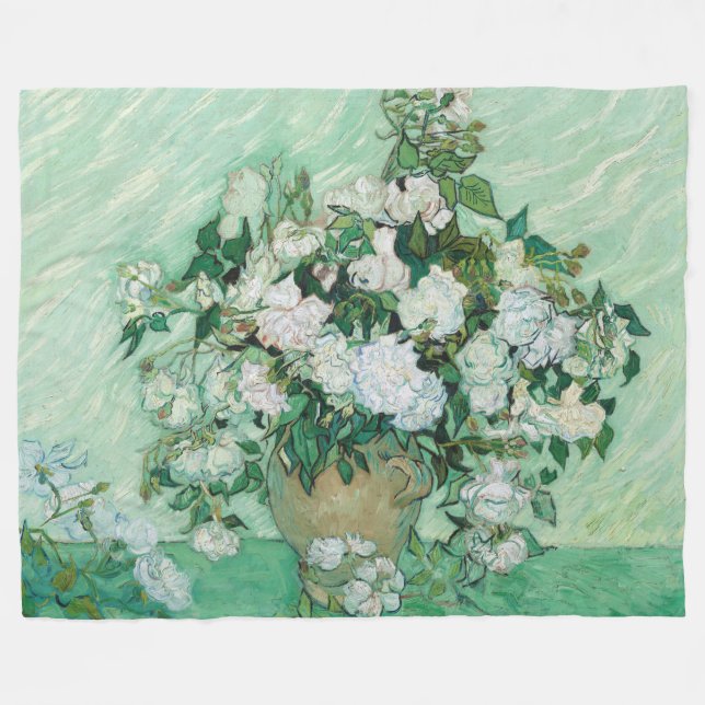Vincent van Gogh - Rose Fleecedecke (Vorderseite (Horizontal))