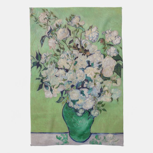 Vincent van Gogh - Rose Geschirrtuch (Vertikal)