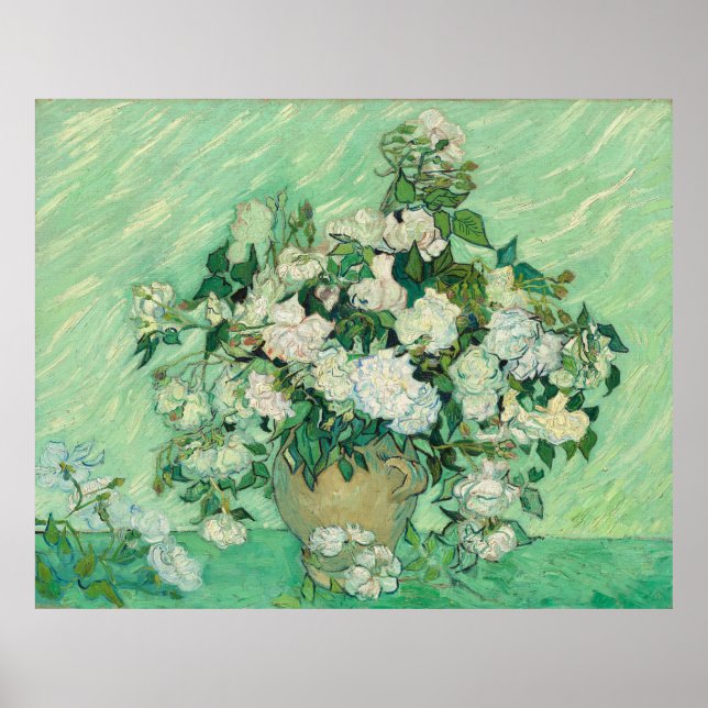Vincent van Gogh Rose Impressionist Poster (Vorne)