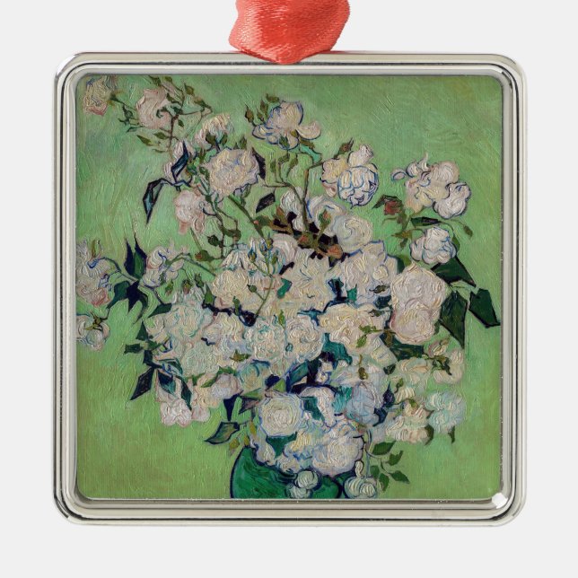 Vincent van Gogh - Rose Ornament Aus Metall (Vorne)