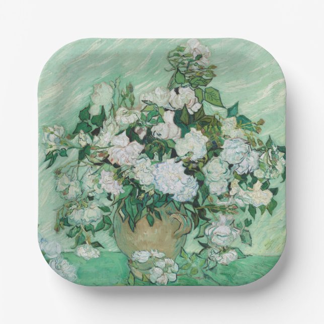 Vincent van Gogh - Rose Pappteller (Vorderseite)