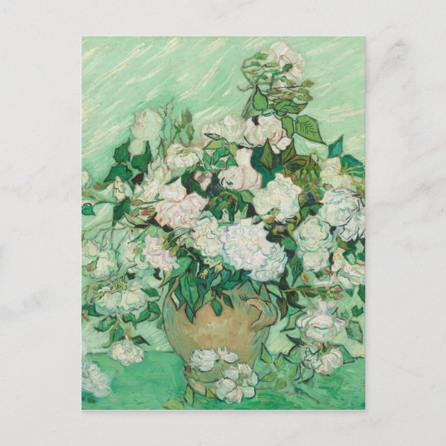 Vincent van Gogh Rose Postkarte (Vorderseite)