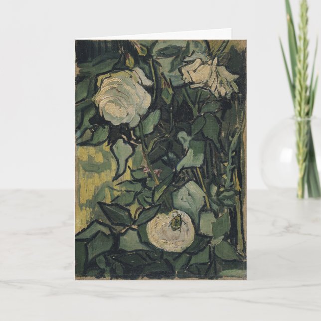 Vincent van Gogh - Rose und Käfer Karte (Vorderseite)
