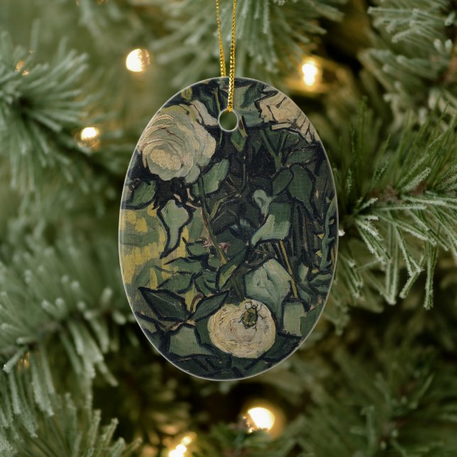 Vincent van Gogh - Rose und Käfer Keramik Ornament (Baum)