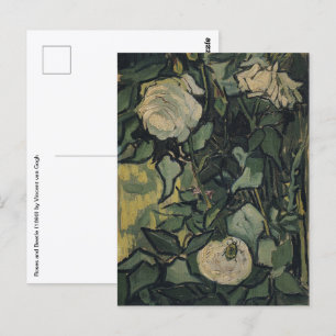 Vincent van Gogh - Rose und Käfer Postkarte