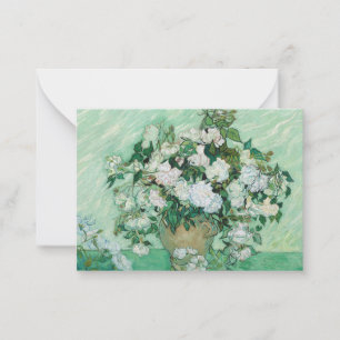 Vincent van Gogh - Rosen Mitteilungskarte