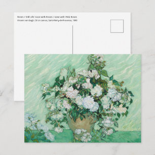 Vincent van Gogh - Rosen Postkarte