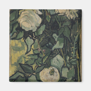 Vincent van Gogh - Rosen und Käfer Magnet