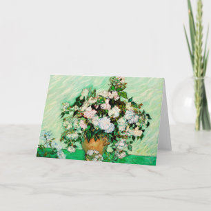 Vincent Van Gogh Roses (1890) Karte