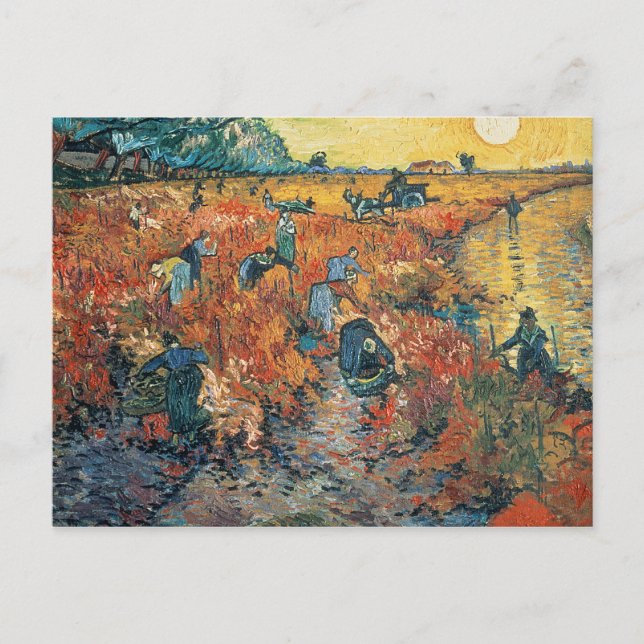 Vincent van Gogh | Rote Weinberge in Arles, 1888 Postkarte (Vorderseite)